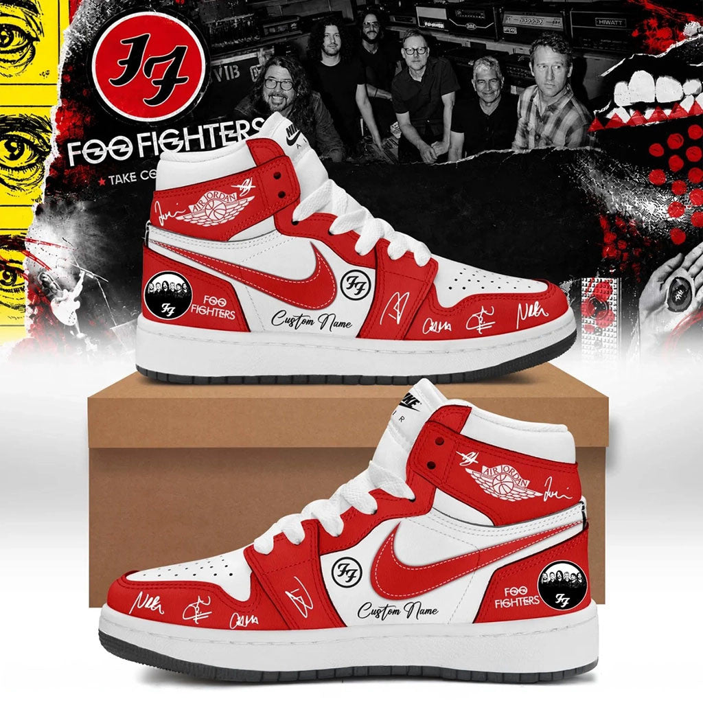 Custom Foo Fighters 2026 Take Cover Tour High Top Shoes Rock Lover Sneakers Foo Fighters Merch - Merchluma