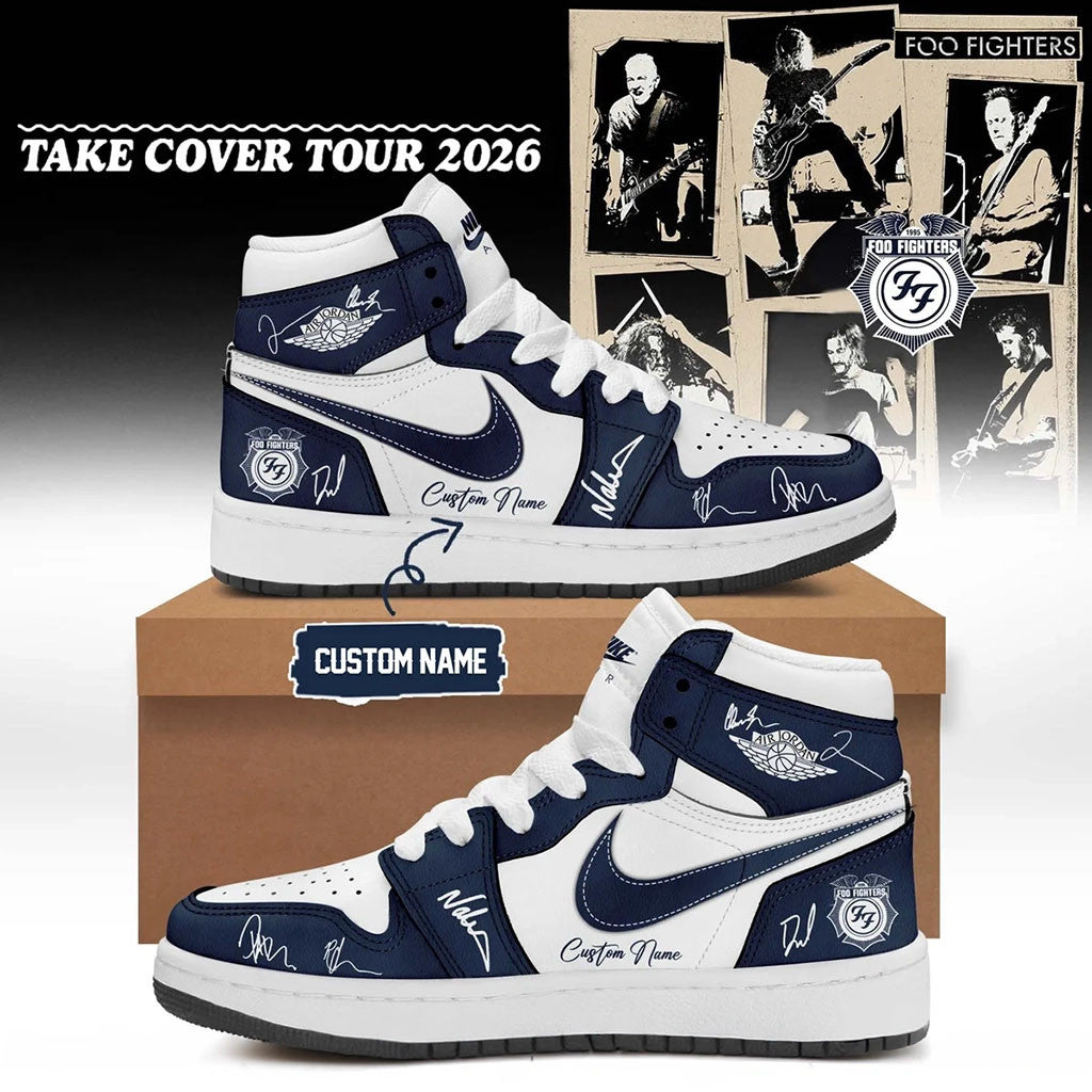 Customized Foo Fighters Take Cover Tour 2026 Sneakers Foo Fighters Merch Rock Fan Gifts - Merchluma