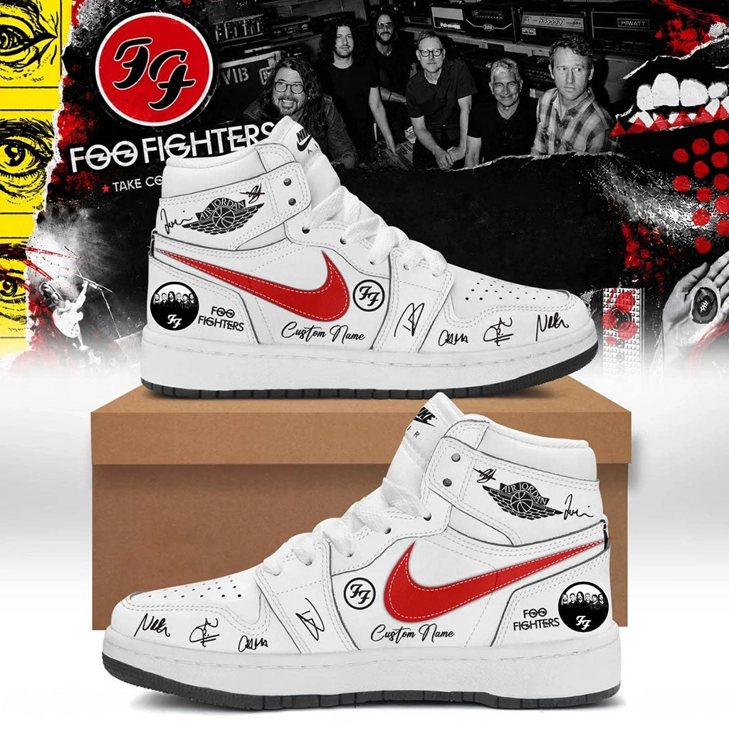 Personalized Foo Fighters 2026 Take Cover Tour Sneakers Rock Band Shoes Foo Fighters Merchandise - Merchluma