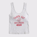 Abercrombie & Fitch x NFL Merch 2026 Tampa Bay Buccaneers Football 1976 Grey Tank Top Buccaneers Merch - Merchluma