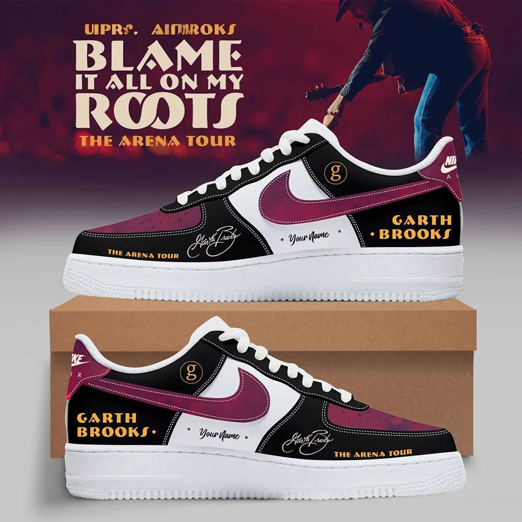 Custom Garth Brooks The Arena Tour 2026 Shoes Blame It All On My Roots Garth Brooks Merch - Merchluma
