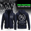 Foo Fighters Merch 2026 Take Cover Tour Zip Hoodie Good Times For A Good Cause 2026 Hoodie - Merchluma