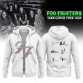 Foo Fighters Take Cover Tour Zip Hoodie Foo Fighters Merch 2026 Rock Concert Fan Apparel - Merchluma