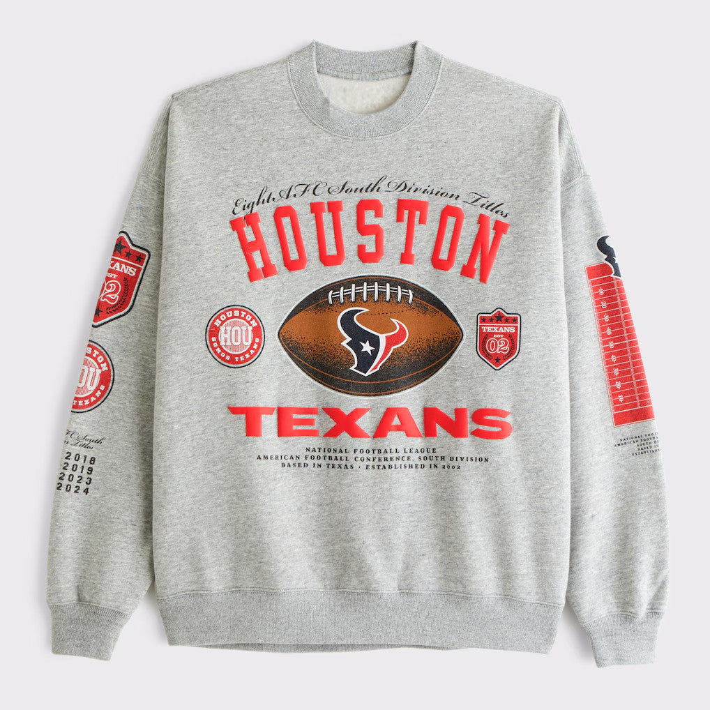 Abercrombie & Fitch x NFL Merch 2026 Houston Texans National Football League Sweatshirt Texans Merch - Merchluma