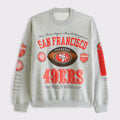 Abercrombie & Fitch x NFL Merch 2026 San Francisco 49ers Five Time Super Bowl Champions Sweatshirt - Merchluma