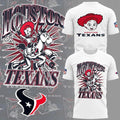 Houston Texans Toy Story Jessie Cowgirl Vintage Graphic T-Shirt White Texans Merch Fans Gifts - Merchluma