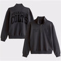 Abercrombie & Fitch x NFL Merch 2026 Indianapolis Colts For the Shoe Half-Zip Sweatshirt Colts Merch - Merchluma