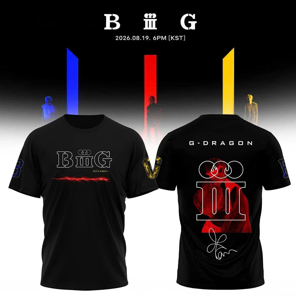 G-Dragon BIGBANG 20th Anniversary World Tour 26-27 Shirt King Of K-Pop G-Dragon Merch Fan Gifts - Merchluma