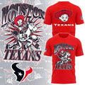 Houston Texans Toy Story Jessie Cowgirl Vintage Graphic T-Shirt Red Texans Merch Her Gifts - Merchluma