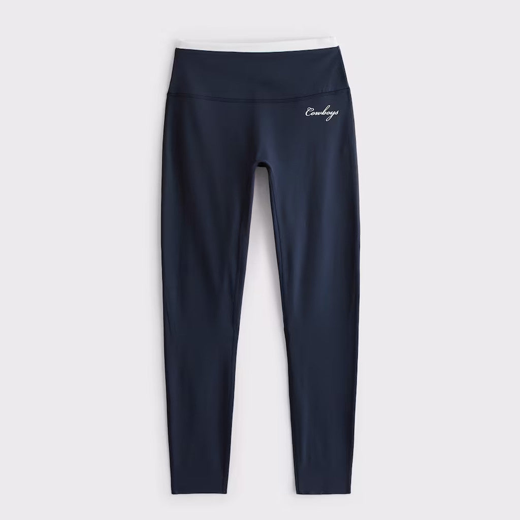 Abercrombie & Fitch x NFL Merch 2026 I Heart Dallas Football Navy Legging Dallas Cowboys Merch - Merchluma
