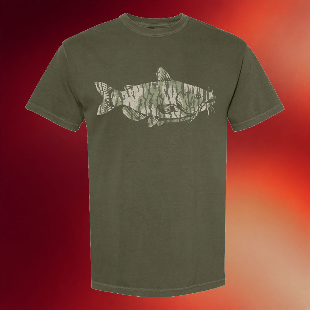 The Opry Shop Merch 2026 Luke Combs Category 10 Camo Catfish T-Shirt Luke Combs Merch Fan Gifts - Merchluma