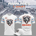 Chicago Bears Chicago Flag Theme Graphic T-Shirt Bears Merch Presents For Football Fans - Merchluma