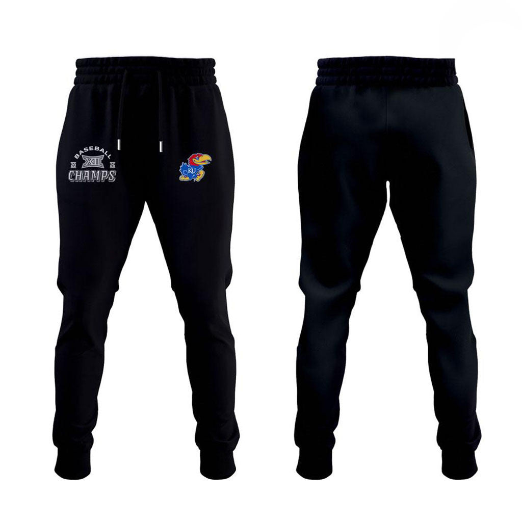 2026 Kansas Big 12 Baseball Tournament Champions Sweatpants Kansas Jayhawks Merch Fan Gifts - Merchluma