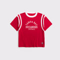 Abercrombie & Fitch x NFL Merch 2026 Tampa Bay Buccaneers Football Red T-Shirt TB Buccaneers Merch - Merchluma