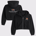 Abercrombie & Fitch x NFL Merch 2026 Cincinnati Bengals Football Cropped Zip Hoodie Bengals Merch - Merchluma