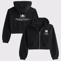 Abercrombie & Fitch x NFL Merch 2026 Pittsburgh Steelers Football Cropped Zip Hoodie Steelers Merch - Merchluma