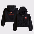 Abercrombie & Fitch x NFL Merch 2026 SF 49ers Football Game Day Cropped Zip Hoodie 49ers Merch - Merchluma