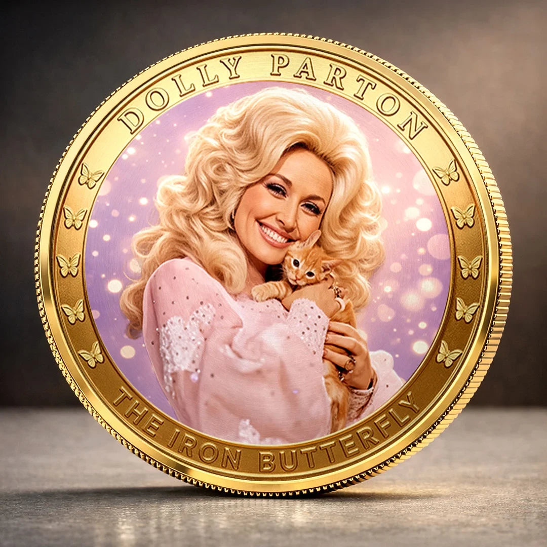 Dolly Parton Merch Dolly Parton The Iron Butterfly Coin In Loving Memory Merch Fan Gifts - Merchluma