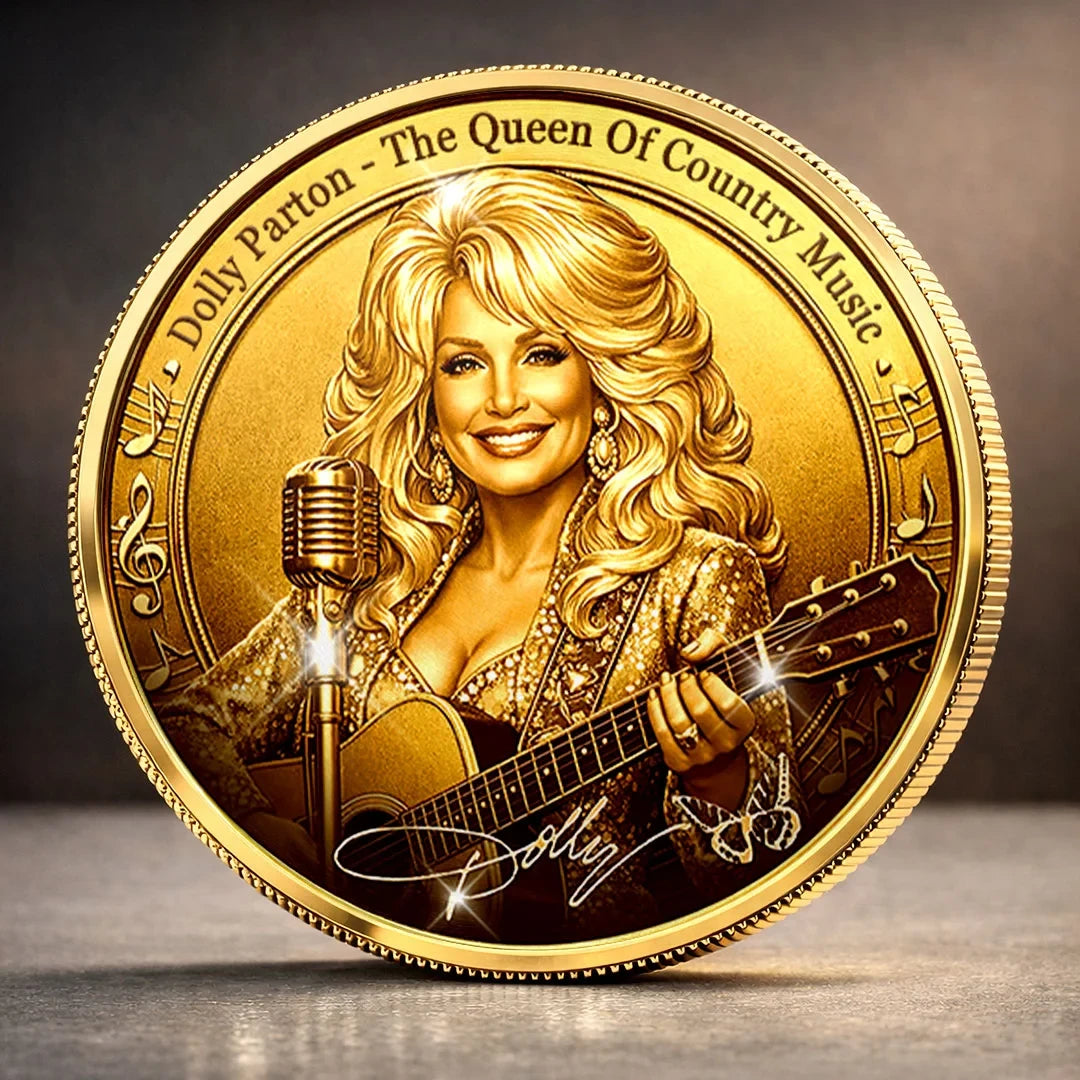 Dolly Parton Merch Dolly Parton The Queen Of Country Music Coin 1946 2026 Coin Memorial Gifts - Merchluma