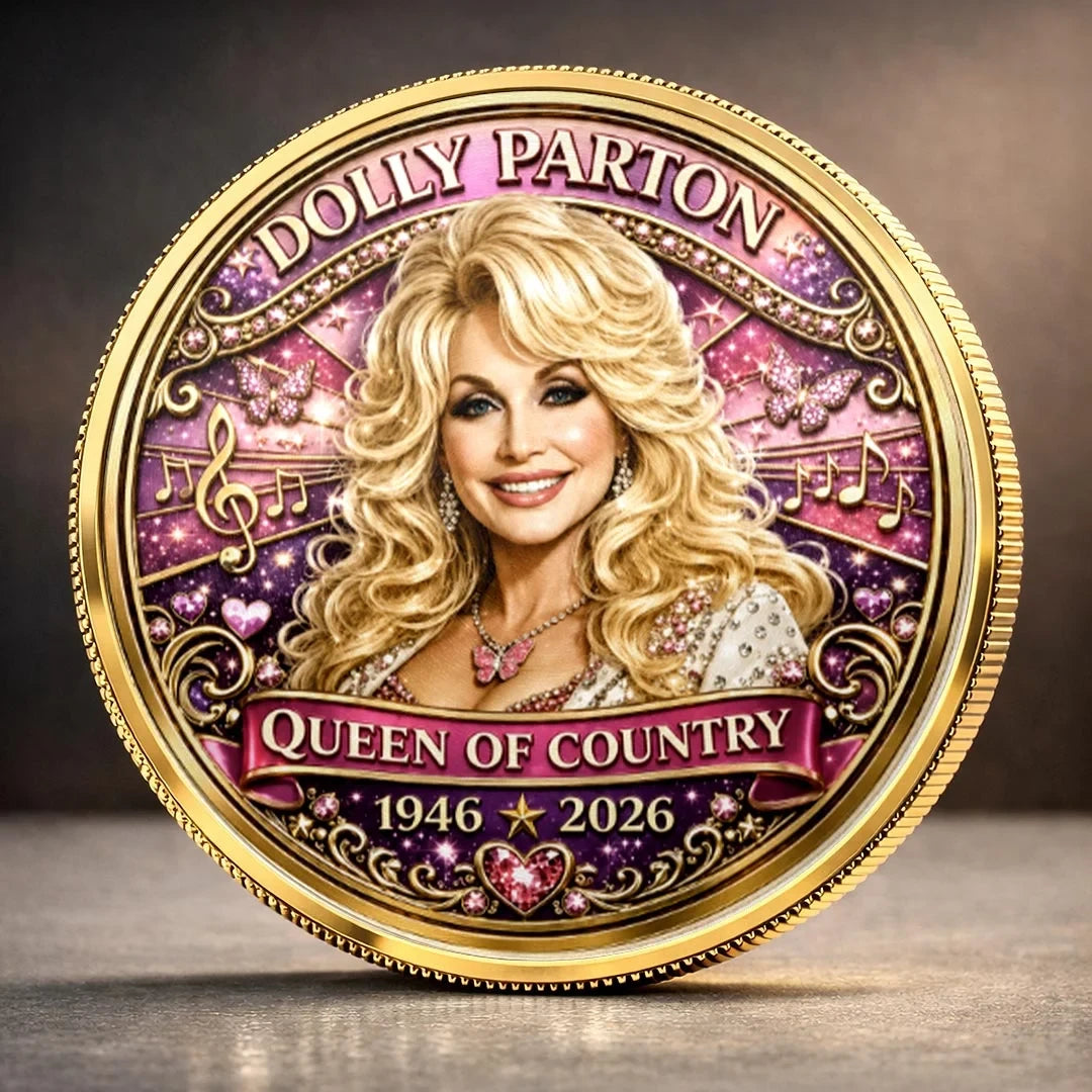 Dolly Parton Merch Queen Of Country Coin RIP Dolly Parton 1946 2026 Merch Gift For Music Fans - Merchluma