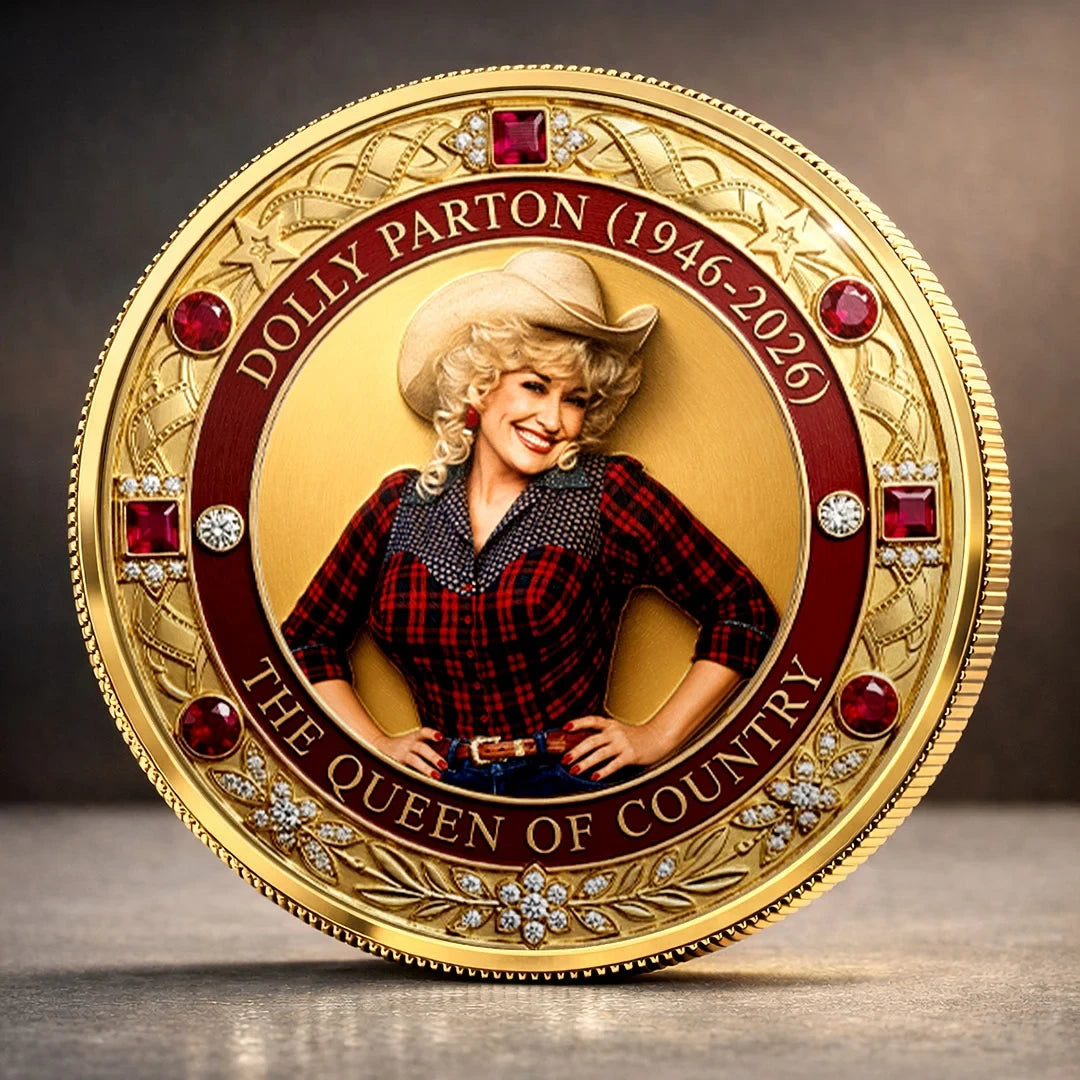 Dolly Parton Merch RIP Dolly Parton The Queen Of Country Commemorative Coin Remembrance Gifts - Merchluma