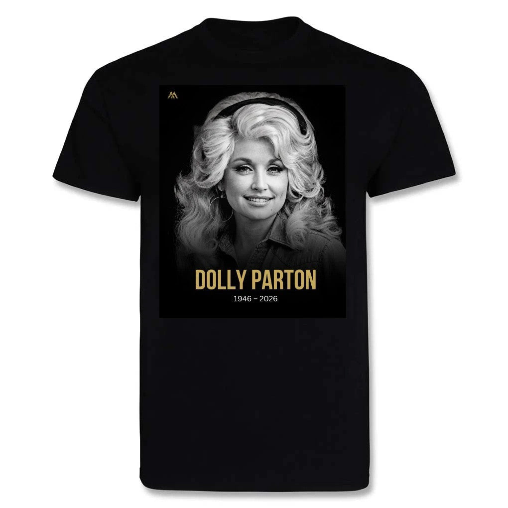 Dolly Parton Merch RIP Dolly Parton 1946 2026 T-Shirt Black In Memory Of Dolly Clothing - Merchluma