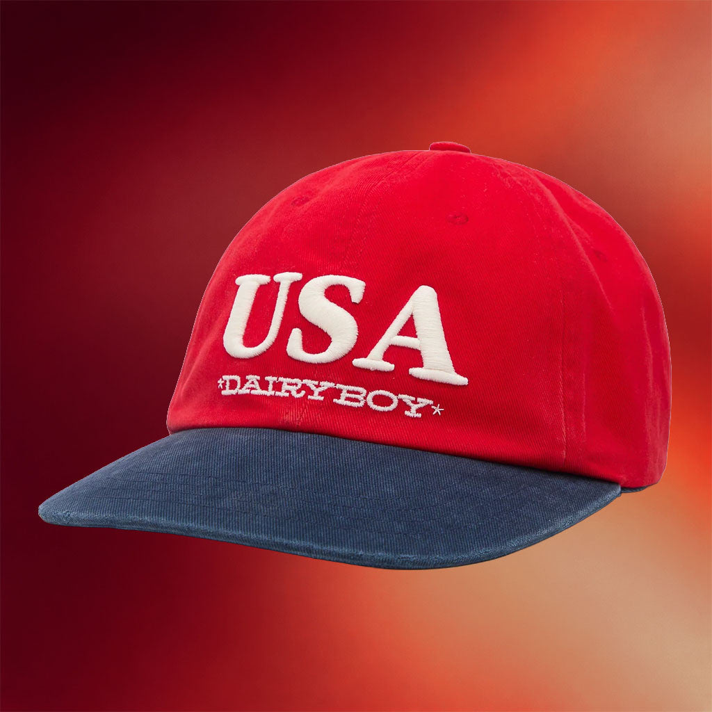 Dairy Boy Merch 2026 USA Baseball Hat Embroidered Patriotic Cap Gift For Friends - Merchluma