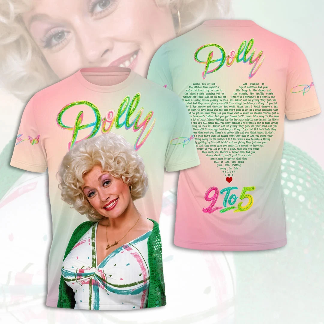 Dolly Parton Merch 9 To 5 T-Shirt In Loving Memory Dolly Parton Shirt Gift For Music Lovers - Merchluma