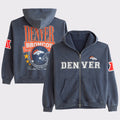 Abercrombie & Fitch x NFL Merch 2026 Denver Broncos United In Orange Zip Hoodie Broncos Merch - Merchluma