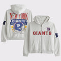 Abercrombie & Fitch x NFL Merch 2026 New York Giants Big Blue Zip Hoodie NY Giants Merch Presents - Merchluma