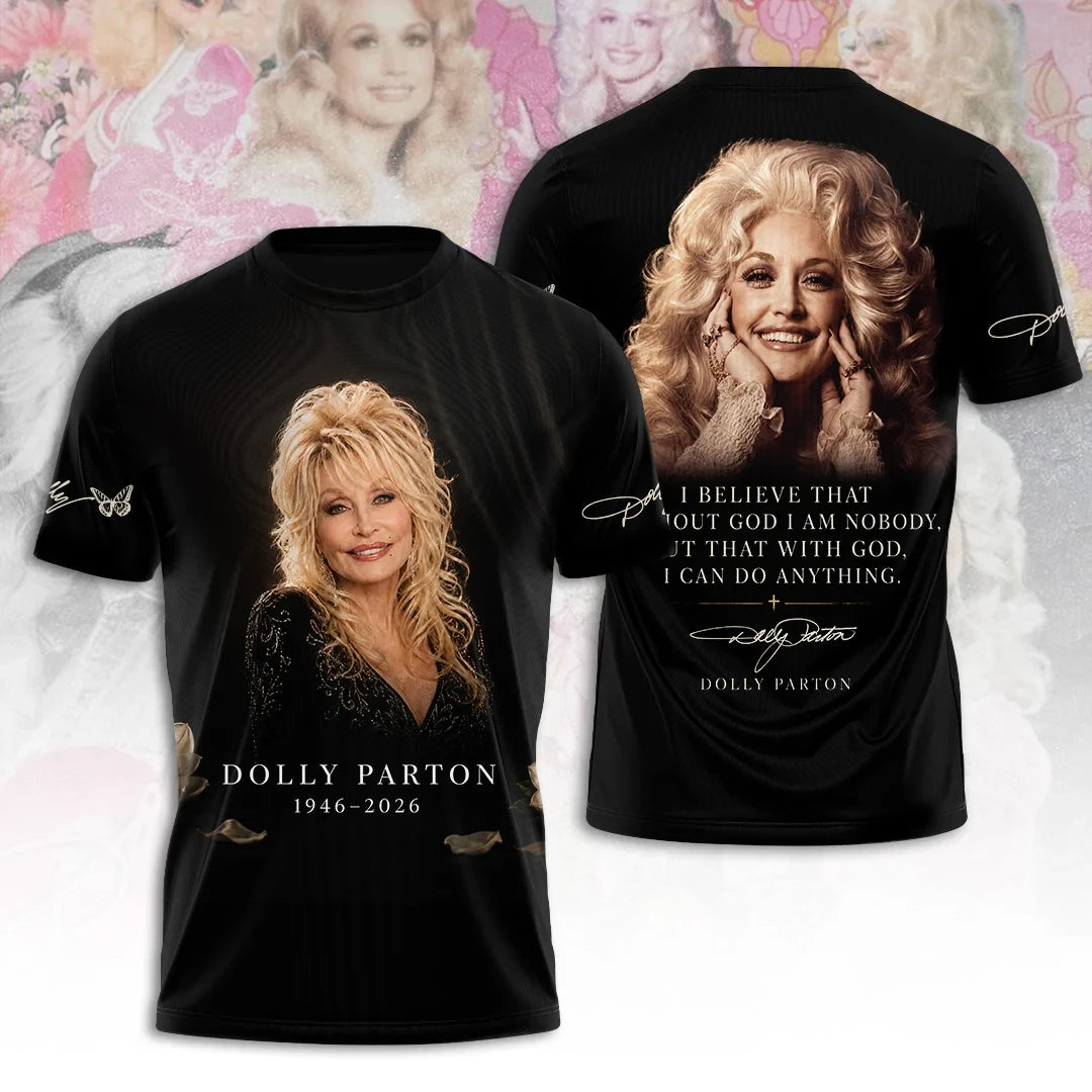 Dolly Parton Merch RIP Dolly Parton 1946 2026 T-Shirt Signed Thank You For The Memories Tee - Merchluma