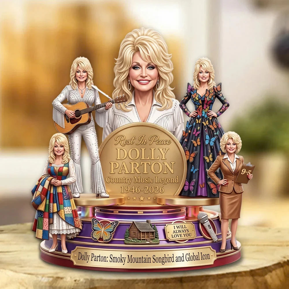 Dolly Parton Merch Rest In Peace Dolly Parton Country Music Legend 1946 2026 Acrylic Plaque - Merchluma