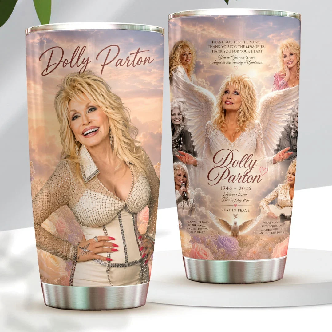 Dolly Parton Merch Rest In Peace Dolly Parton Tumbler 2026 Forever Loved Never Forgotten Cup - Merchluma