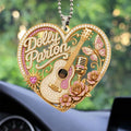 Dolly Parton Merch Dolly Parton Country Music Legend Acrylic Car Ornament Car Hanging Decor - Merchluma