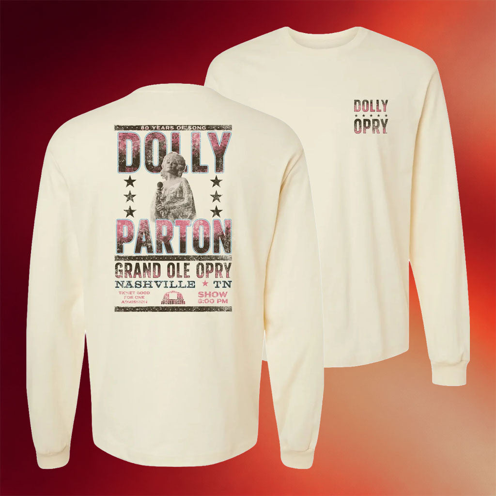 Dolly Parton Merch 2026 Opry X Dolly Parton Poster Long Sleeve T-Shirt Dolly Parton Shirts - Merchluma