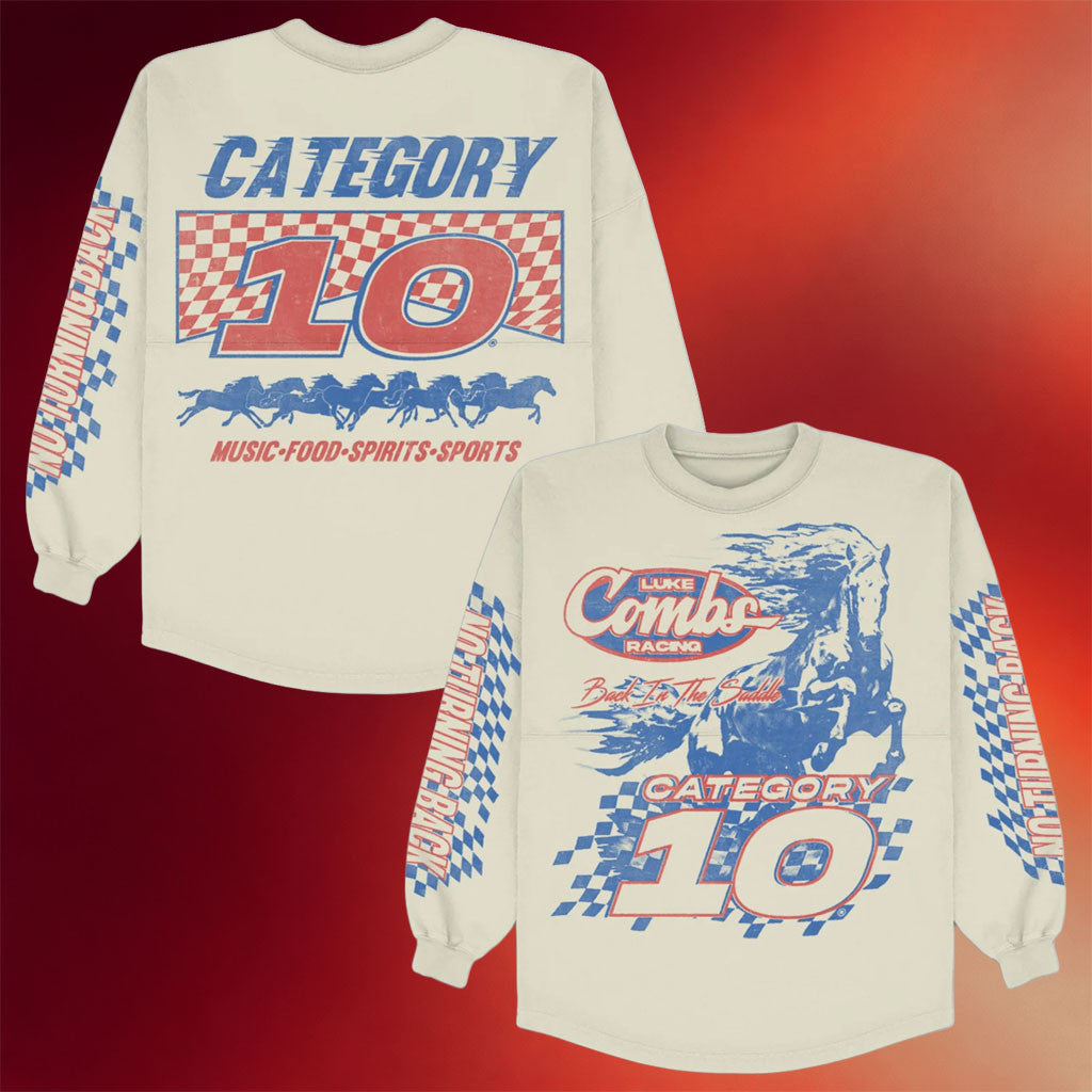 The Opry Shop Merch 2026 Luke Combs Category 10 Back In The Saddle Long Sleeve T-Shirt Fan Gear - Merchluma