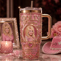 Dolly Parton In Memory 1946-2026 Pink Tumbler RIP Dolly Parton Merch Country Music Queen Fan Gift - Merchluma