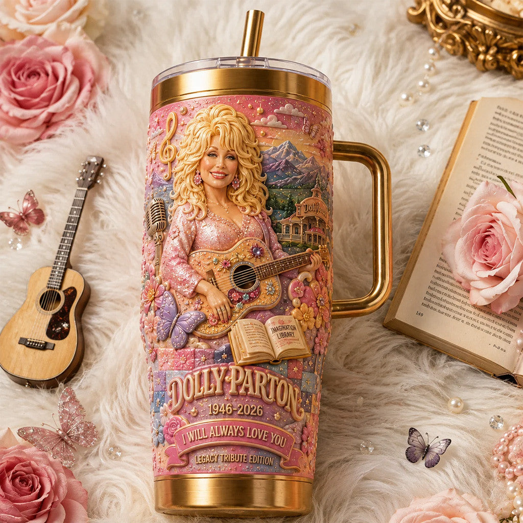 Dolly Parton Merch Dolly Parton 1946 2026 I Will Always Love You Tumbler Legacy Tribute Gifts - Merchluma