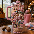 Dolly Parton Merch Dolly Parton Rhinestone Dreams Tumbler Smoky Mountain Soul Cup RIP Merch - Merchluma