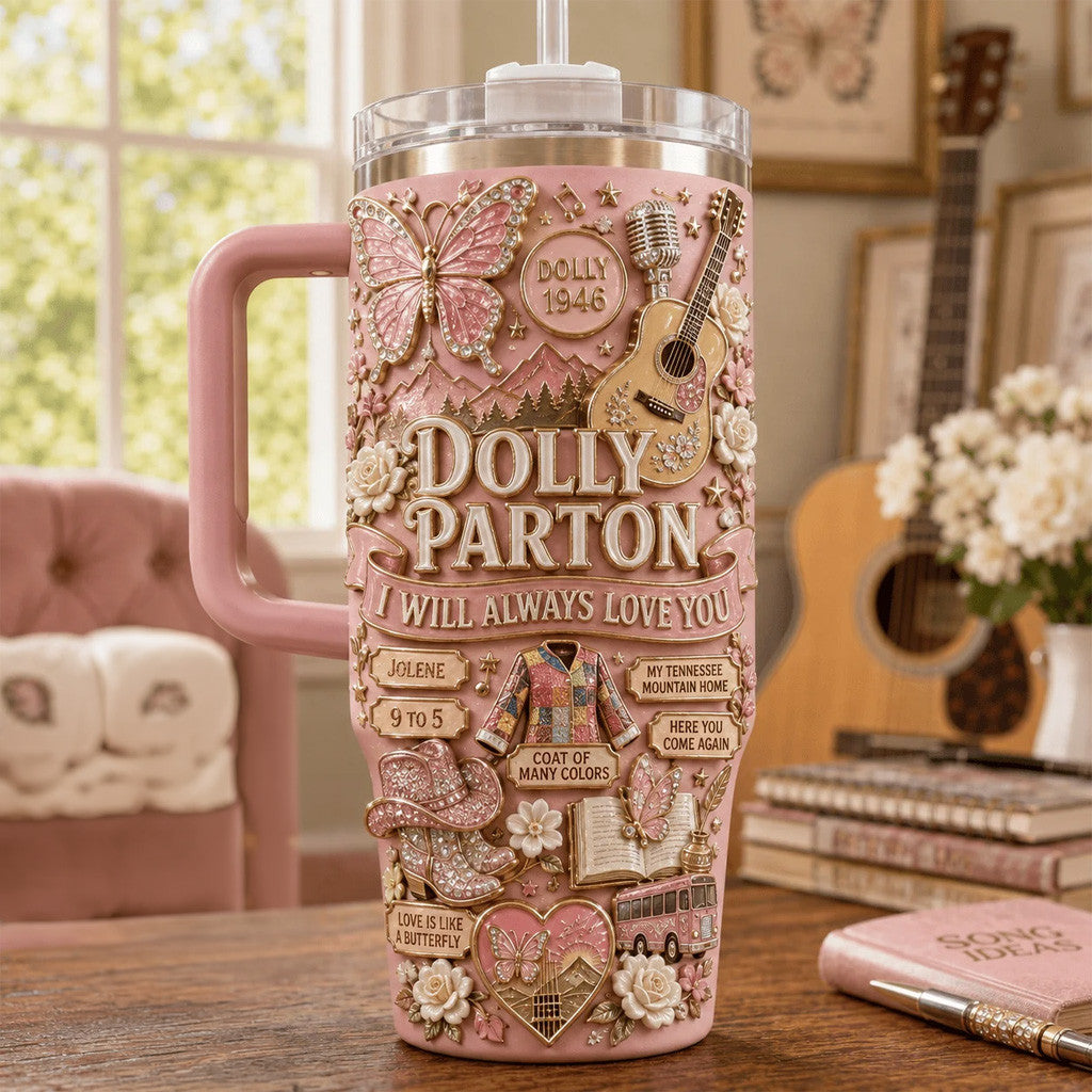 Dolly Parton Merch I Will Always Love You Tumbler RIP Dolly Parton Merchandise Memorial Gifts - Merchluma