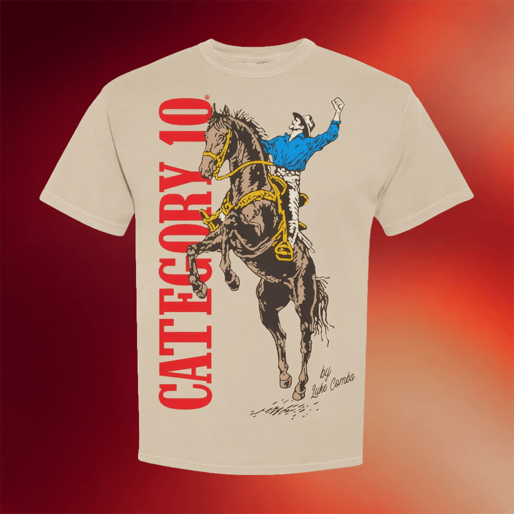 The Opry Shop Merch 2026 Luke Combs Category 10 Cowboy and Horse T-Shirt Gifts For Dad - Merchluma