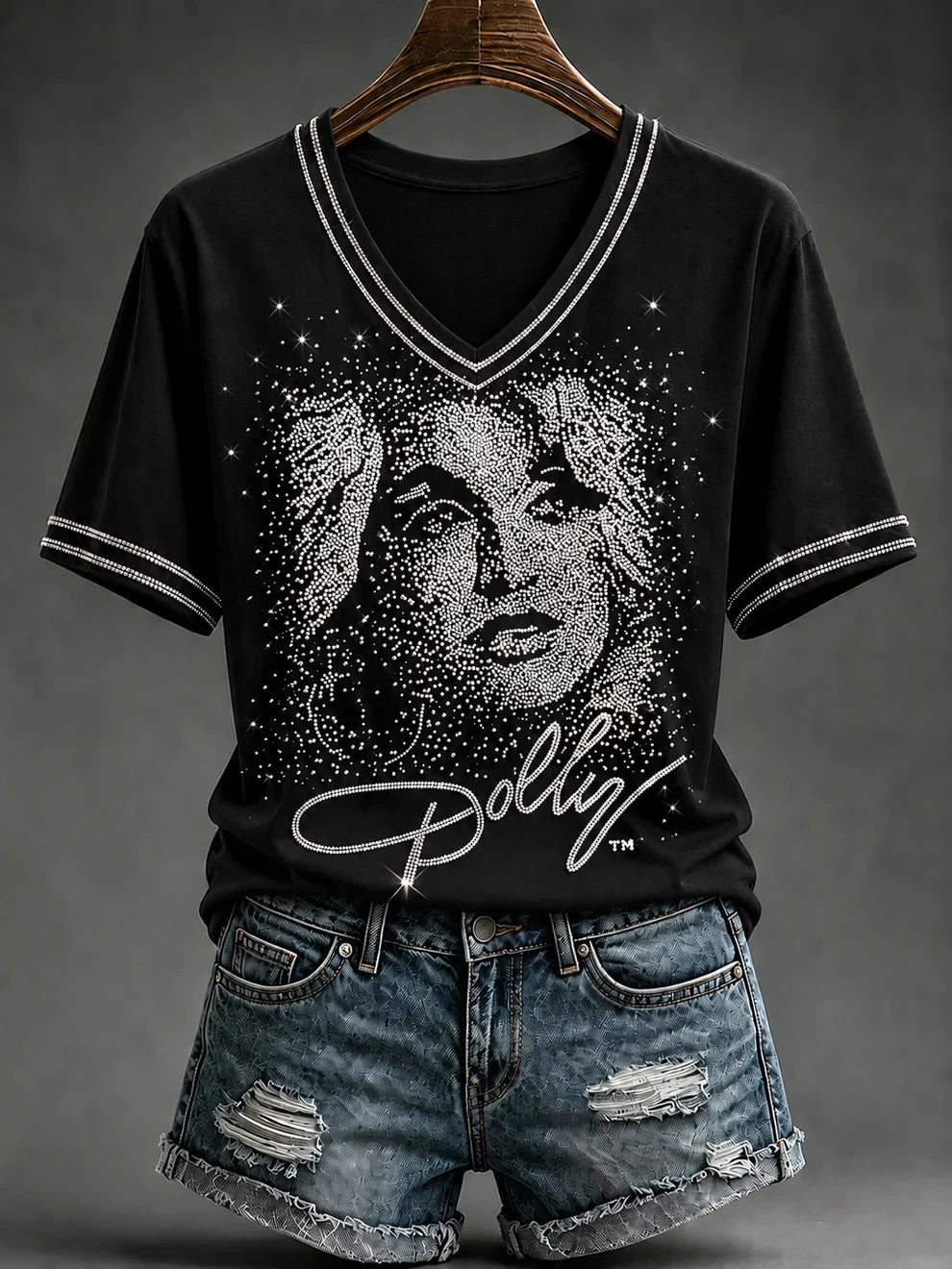 Dolly Parton Merch Famous Singer Memorial V-Neck Shirt Dolly Parton Shirts Gift For Fans - Merchluma
