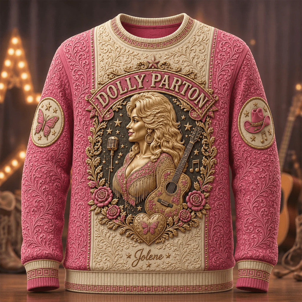 Dolly Parton In Memory 1946-2026 Pink Sweatshirt Country Music Queen Memorial Gear Wife Gifts - Merchluma