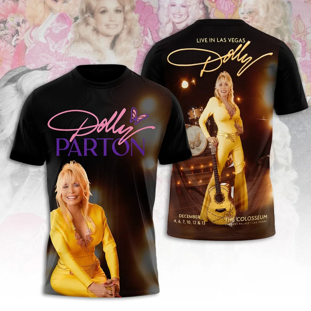 Dolly Parton Merch Live In Las Vegas Dolly T-Shirt Dollywood Merch Gift For Music Fans - Merchluma