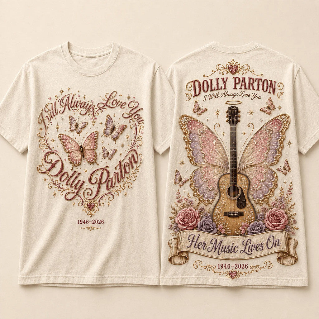 Dolly Parton Rest in Peace Memorial T-Shirt Forever Our Country Queen Tribute Shirt Fan Gifts - Merchluma