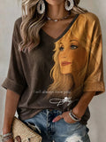 Dolly Parton Merch I Will Always Love You Long Sleeve V-Neck Shirt RIP Dolly Parton Merch - Merchluma