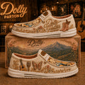 RIP Dolly Parton Jolene 9 to 5 Memorial Sneakers Forever Our Country Queen Tribute Shoes - Merchluma