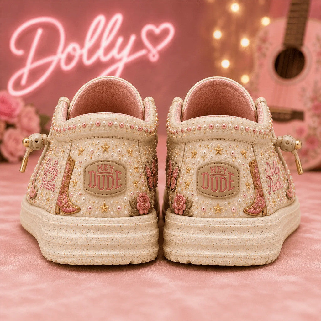 RIP Dolly Parton Merch Gone But Never Forgotten Shoes 1946-2026 Country Music Memorial Sneakers - Merchluma