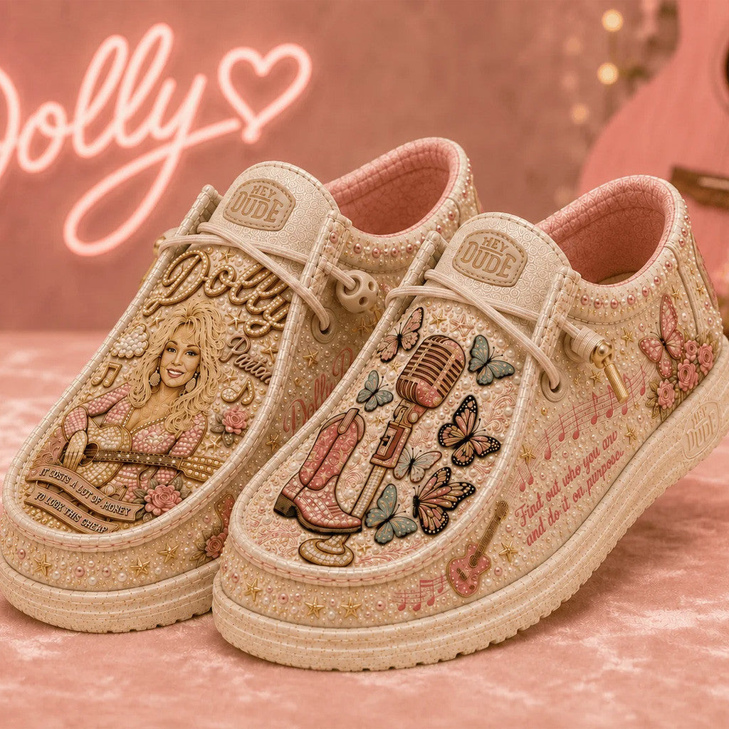 RIP Dolly Parton Merch Gone But Never Forgotten Shoes 1946-2026 Country Music Memorial Sneakers - Merchluma