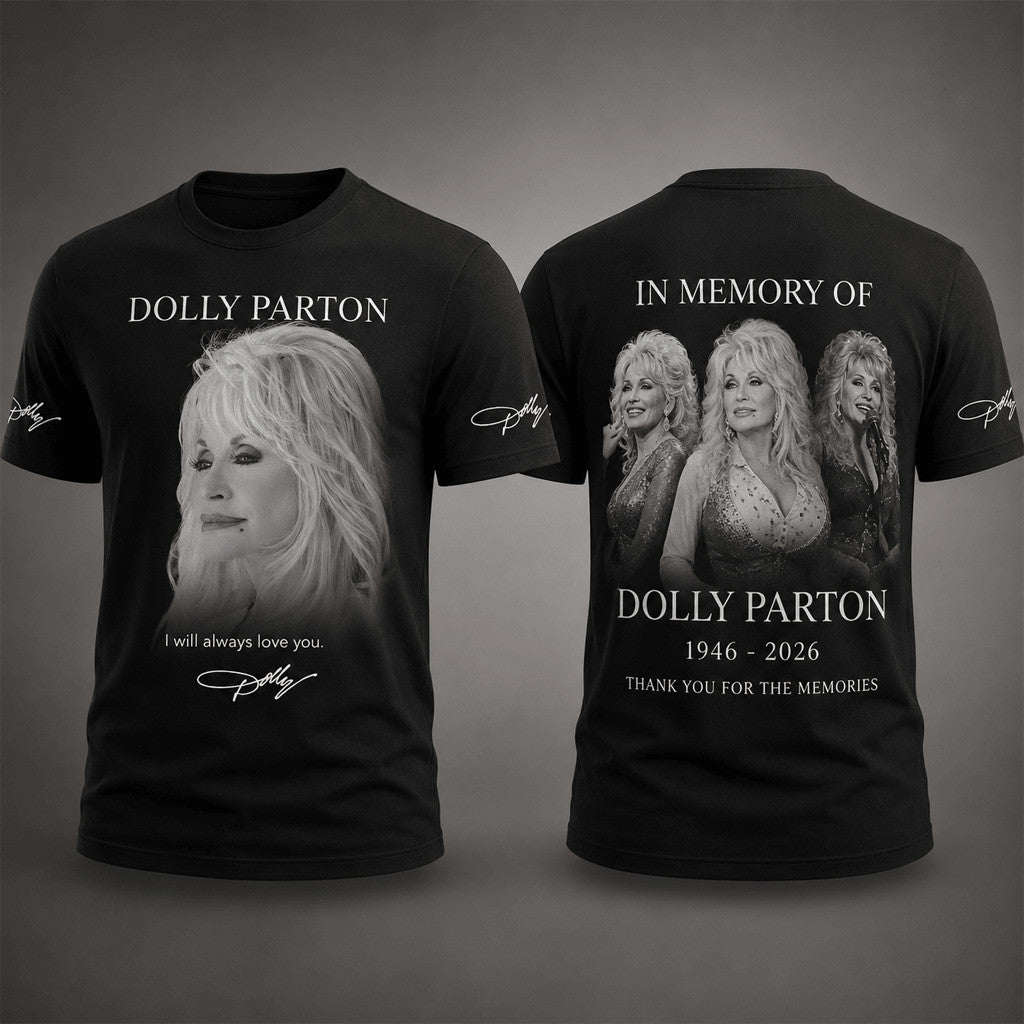 Dolly Parton 1946-2026 Memorial Shirt Forever Loved Country Music Queen T-Shirt RIP Merch - Merchluma